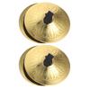 2 Pair Metal Cymbals Small Belly Dance Finger Dial Pads Children Musical Instrument Toy Metal Early Educational Baby Toy