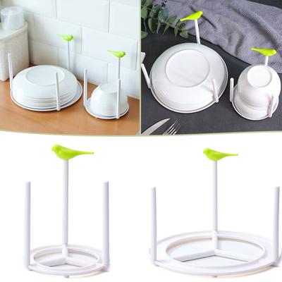 Plate Dish Drying Rack Tableware Storage Organizer Kitchen Accessories For Countertop Cabinet Shelf