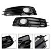Front Lower Bumper Grille Fog Light Cover 8P0807682 8P0807681 Fit A3 8P S-Line 2009-2012
