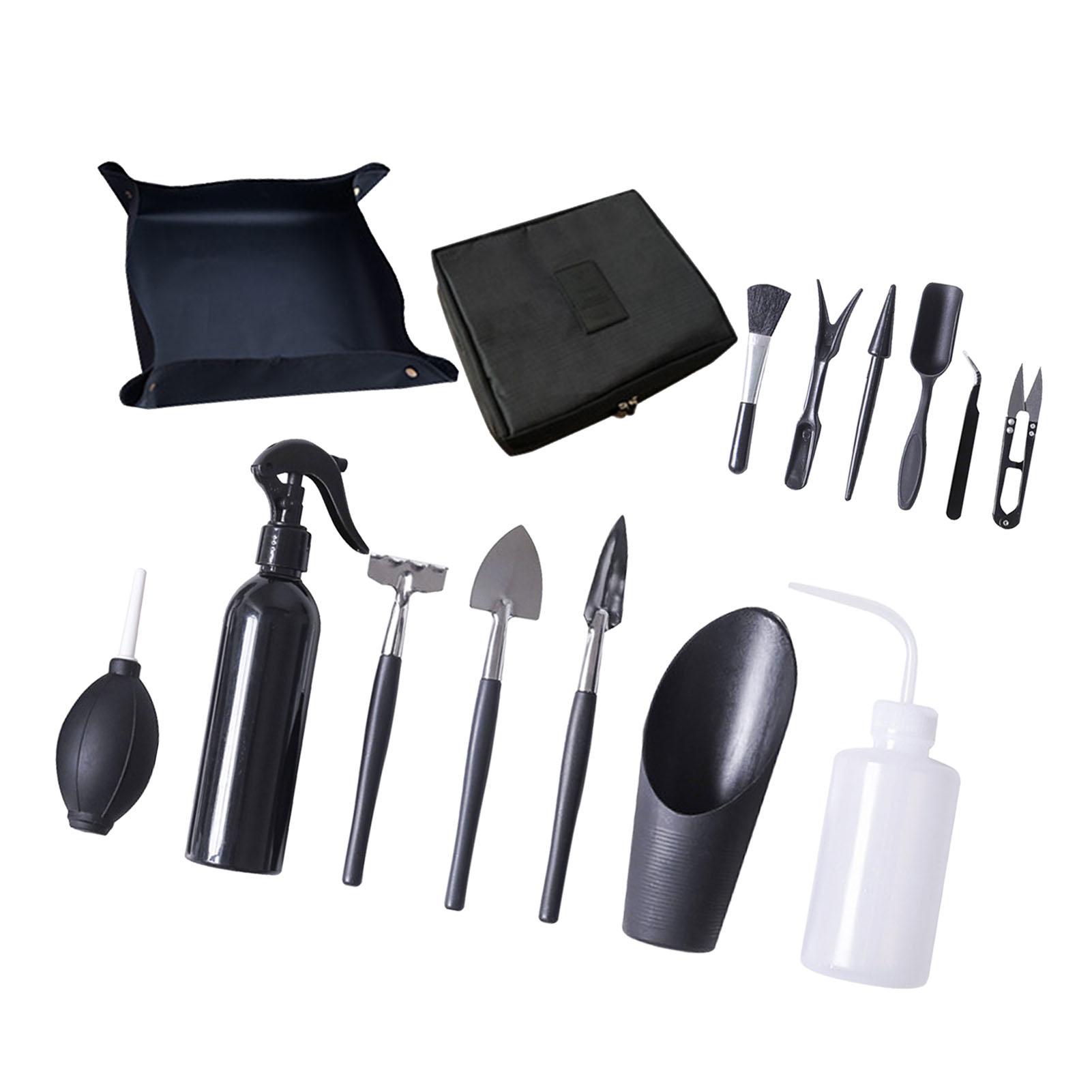 

15PCS Garden Planting Tool Set Bonsai Succulent Transplanting Mini Planting Hand Tools for Indoor Miniature Fairy Type 2