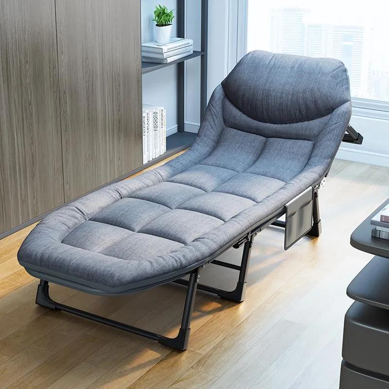 Klappbett Einzelmetall Gästebett Schlafzimmermöbel 6 Gänge Verstellbare Designs Büro Freizeit Tragbar