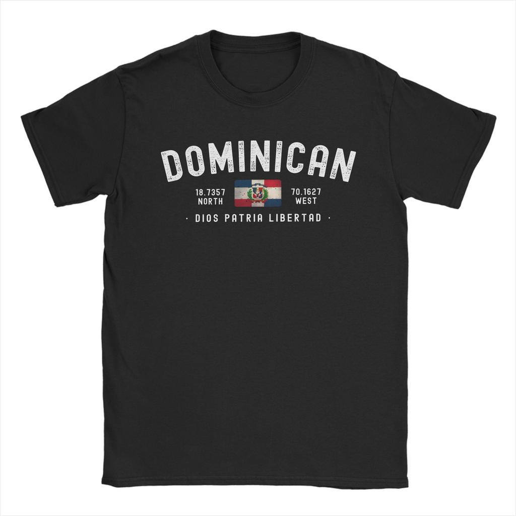 La Republica Dominicana EST 1844 Dominican  Graphic T Shirt Unisex Women  Cotton  Tee Shirt Clothing