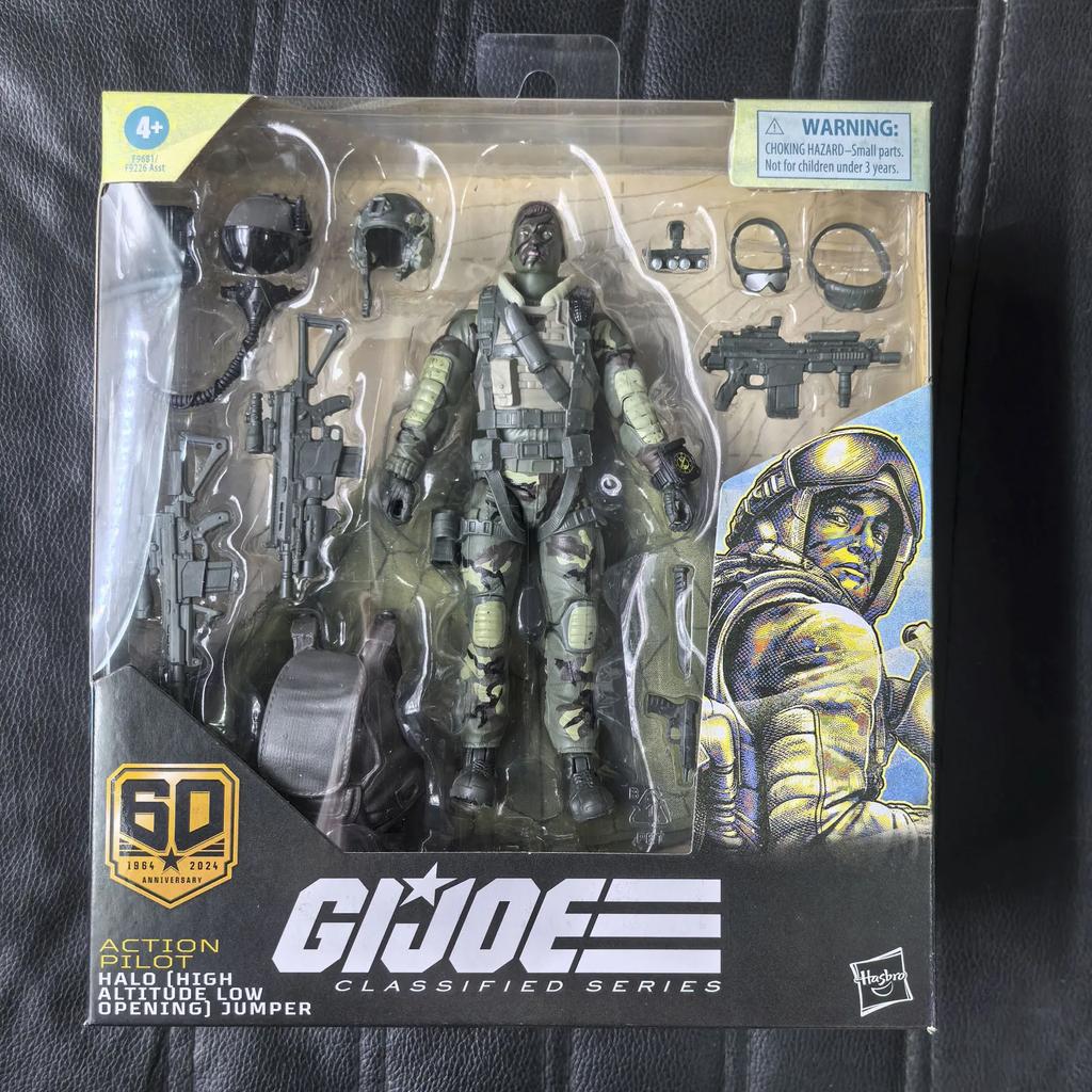 Hasbro G.I.JOE Marine Pilot Sniper Jumper Action Figure Assembled Movable with Weapons Model Toy Military Collection Kids Gifts