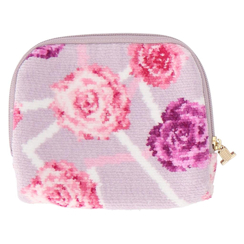Lanvin Collection Chenille Pouch 08705002 Handkerchief 08705002B Gray Approximately 14cm W x H x 3cm D Women's 10.5cm