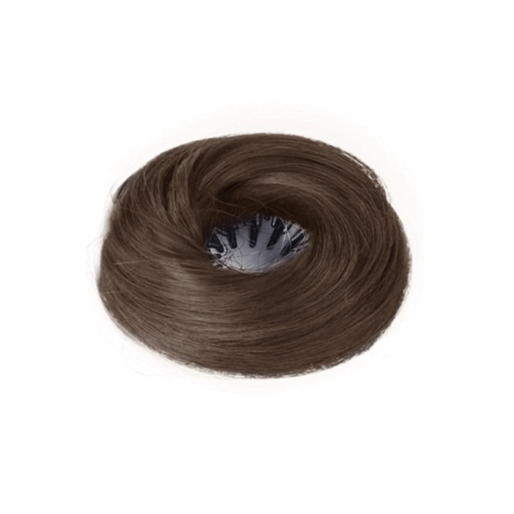 Scrunchie Fake Hair Bun Bird Nest Shaped Ponytail Hair Rings Clips Updo Hair Piece  Women