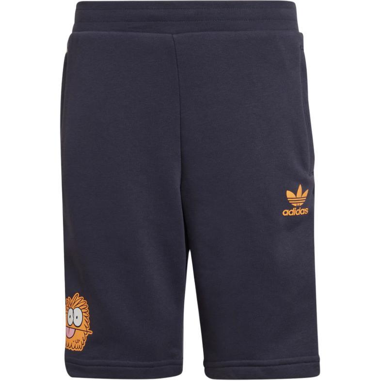 Adidas Originals x XIAOGUAISHOU,LIANMINGKUAN Shorts Teenagers Dark Gray & Navy Blue HC9441 164