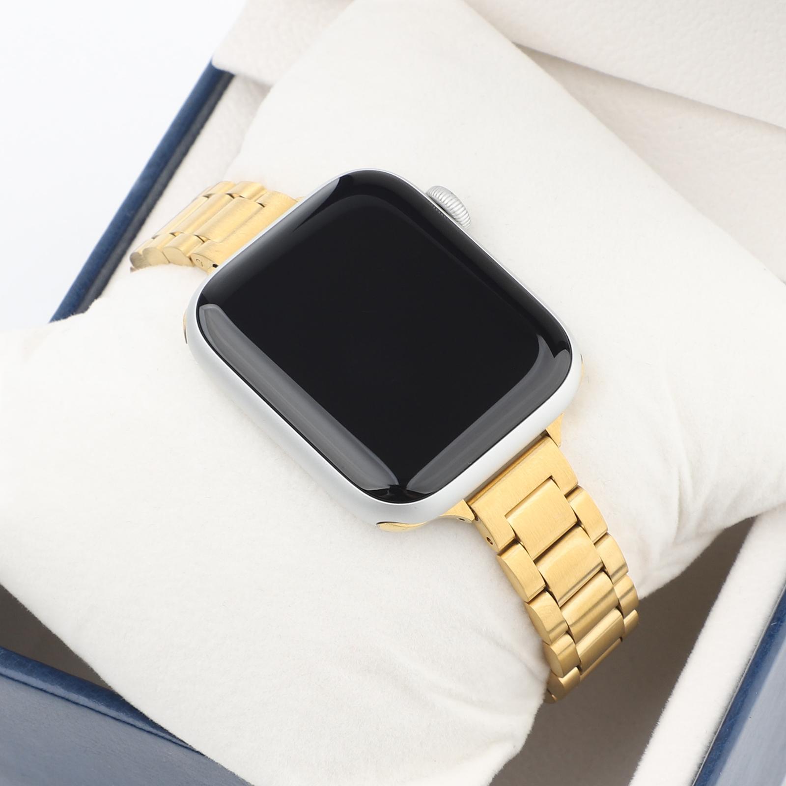 Классический браслет из нержавеющей стали для Apple Watch Band 6 7 8 9 SE 49 мм 41 мм 40 — фото 7