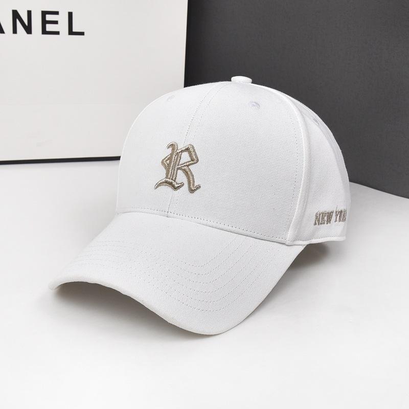 Letters R Embroidery Cap Men Women Shades Breathable Leisure Outdoor Sports
