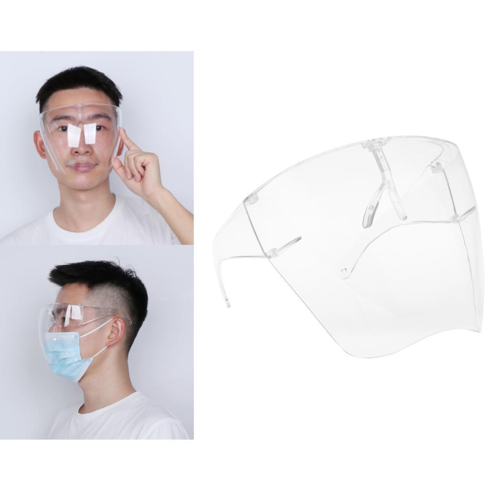 2 PCS Safety Full Face Shield HD Clear Reusable Protection Cover Face Eye Helmet