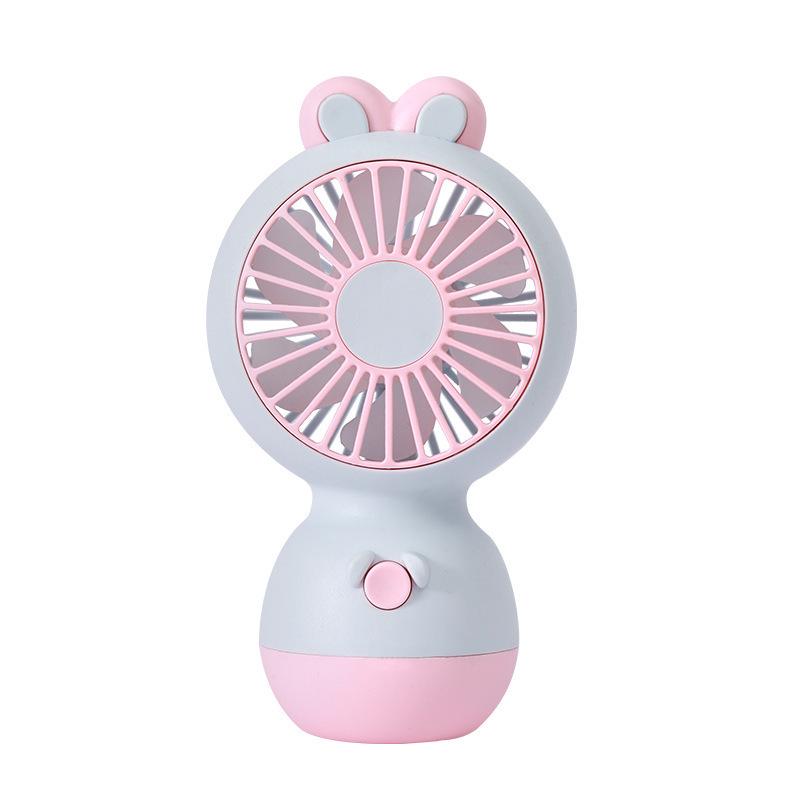 Portable Cute Macaron Color Rabbit Fan - Ideal for Students & Summer Festivals