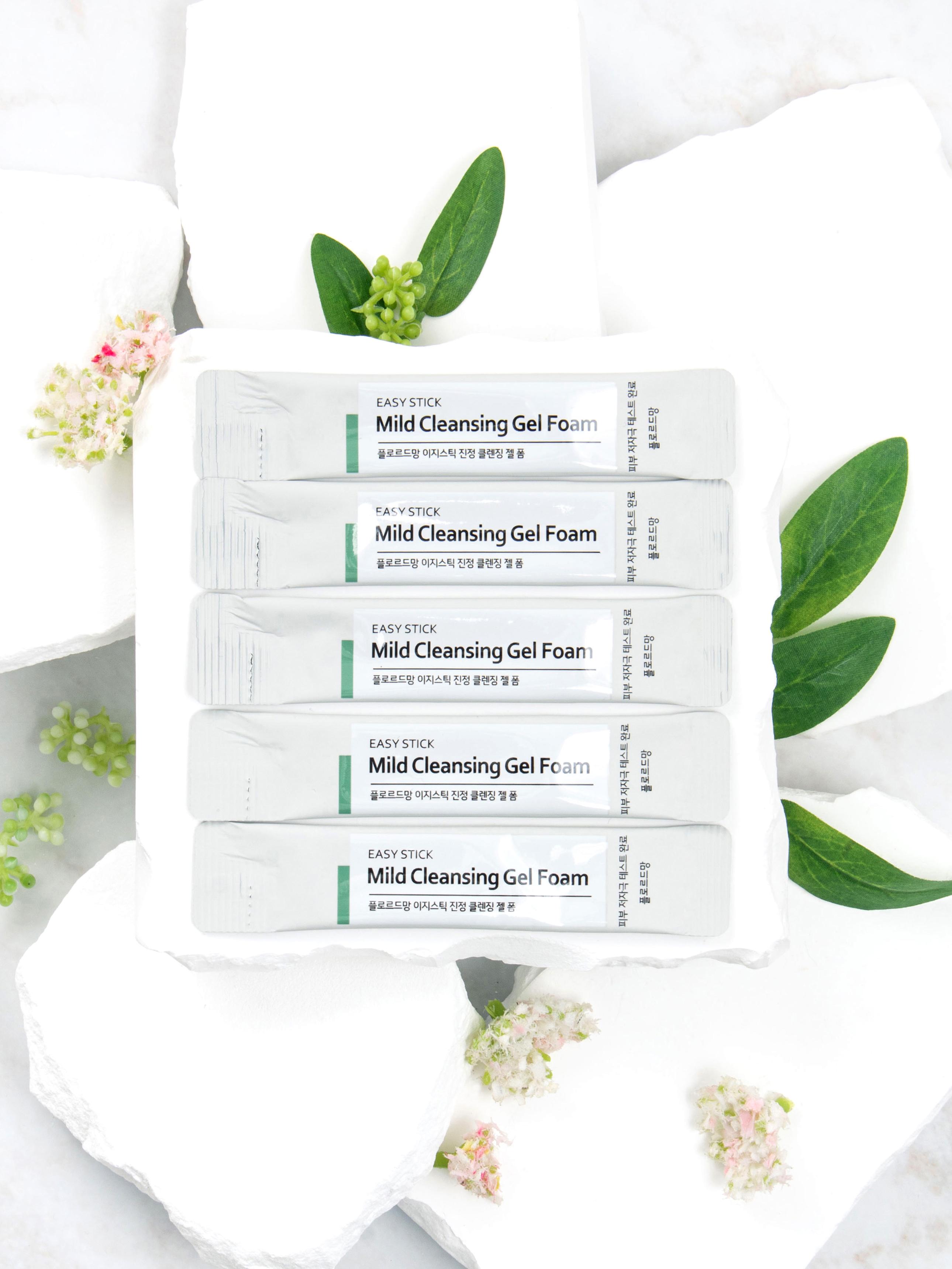 Flor de Man Easy Stick Cleansing Gel Foam, 3ml x 5-Pack 1ea