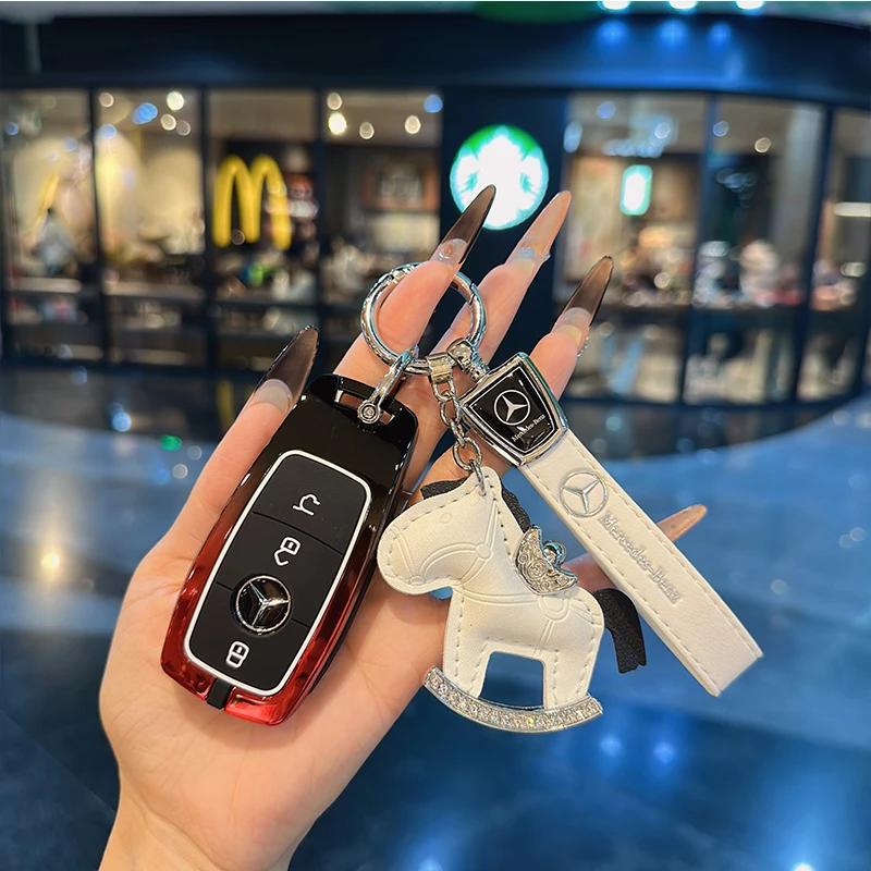 VFO1 For Mercedes Benz A C E S G Class GLC GLS W177 W205 W213 W222 X167 AMG Remote Car Key Case Cover Fob