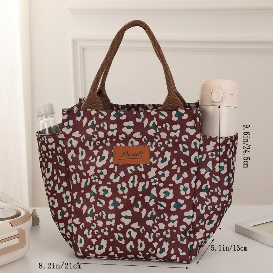 Large-capacity insulated handbag, foldable aluminum foil insulated ice pack bag, outdoor camping picnic bag