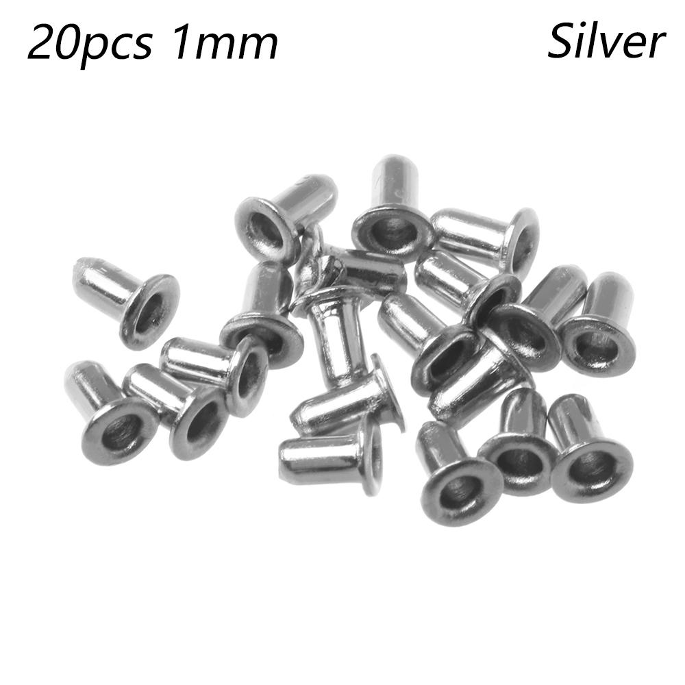 20Pcs 1mm/2.5mm Colorful Metal Eyelet Buttons Ultra-small Shoes Clothes Belt Buckle DIY Dolls Buckles Doll Bags Sewing Accessori