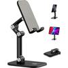 Handy-Ständer, Verstellbare Höhe und Winkel, Faltbarer Handy-Ständerhalter für Schreibtisch, Höherer iPhone-Ständer Kompatibel mit 4,7"-13" Smartphones, iPad, Tablet