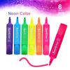 6pcs Neon Highlighter Pen Set – Chisel Tip Markers with Quick-Drying Water-Based Ink for Bright, Smooth Highlighting