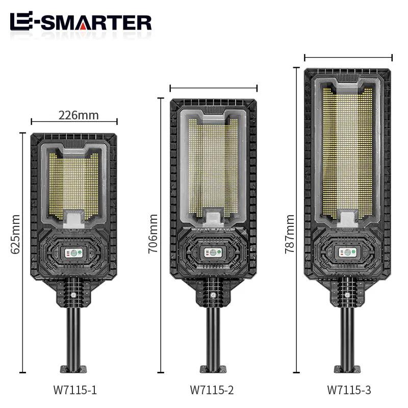 Lumini solare puternice de exterior Lampă de grădină cu LED Lămpi cu panouri solare Lumină stradală cu senzor de mișcare impermeabilă