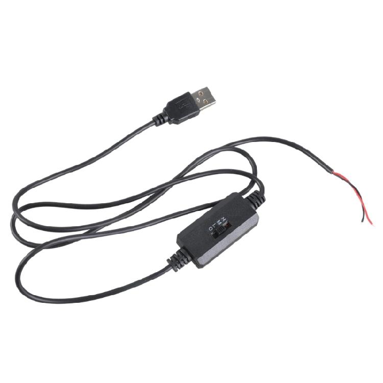 

Adjustable 3 Stage USB to Open End Speed Control Cord For 5V Electronic Devices Including Desk Fan And Cooling Solution 1