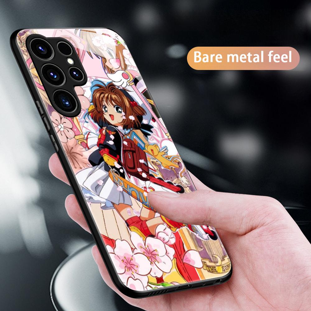 Lovely Cardcaptor Sakura  Phone Case For Samsung S25 S24 S23 S22 S21 S20 Plus Ultra Note20 Glass Magnetic Case