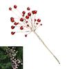 Ready-to-Place Christmas Branch Pick with Extended Stem for Decorating Tree, Wreath, Garlands, and Table Displays