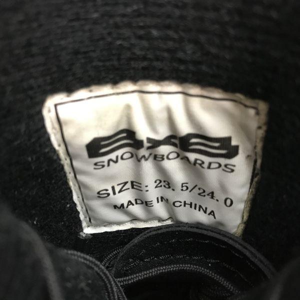 BXB snowboard boots 23.5-24 black soft hard(USED)