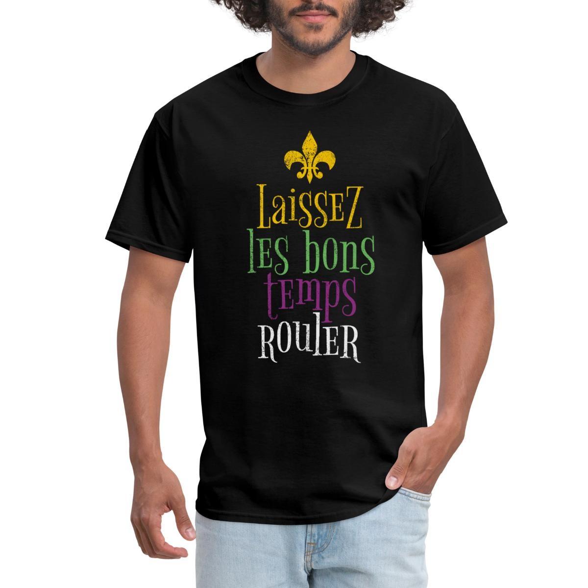 Mardi Gras Laissez Les Bon Temps Rouler Men s T-Shirt L