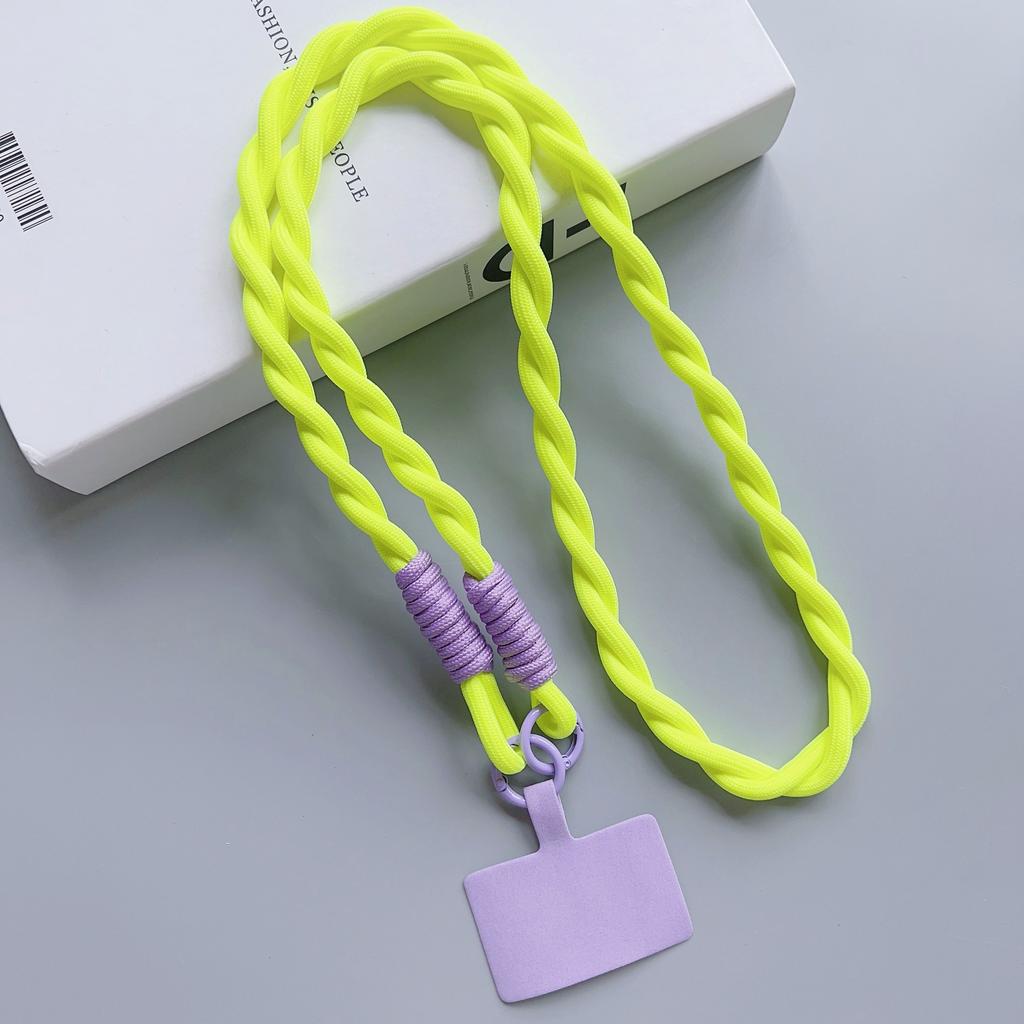Personalized Trend Mobile Phone Universal Lanyard Diagonal Span Long Rope Color Strap Rope Fashion Safety Anti-Loss Rope