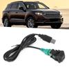 Stereo USB Cable Adapter Switch Button for CD Player Radio DC 12V Universal Connecting Wire
