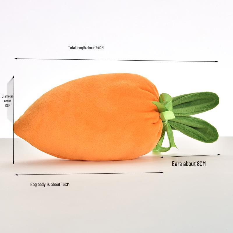 Creative Carrot Design Drawstring Gift Bag for Easter Parties
