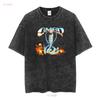 Omen T Shirt Warning Of Danger Heavy Metal Band Mens Small Long or Short Sleeves Vintage Washed Graphic Soft