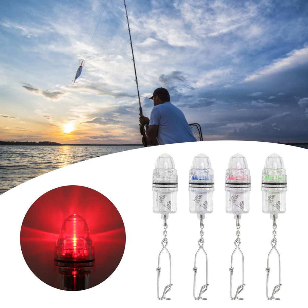 Fish Attracting Indicator Underwater Deep Drop LED Fish Lure Light with Metal Reinforced Large Pin H