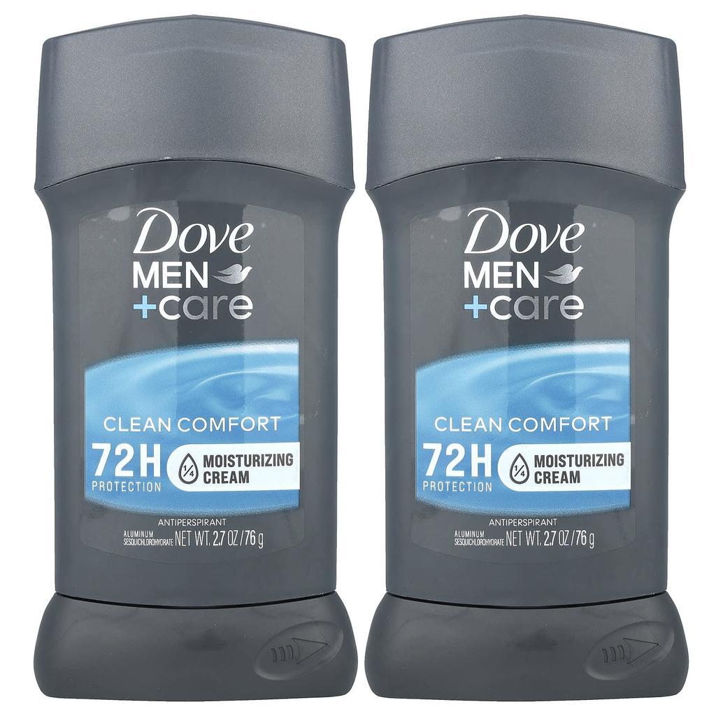 Men+Care, Antiperspirant Deodorant, Clean Comfort, 2 Pack, 76G(2.7Oz) Each