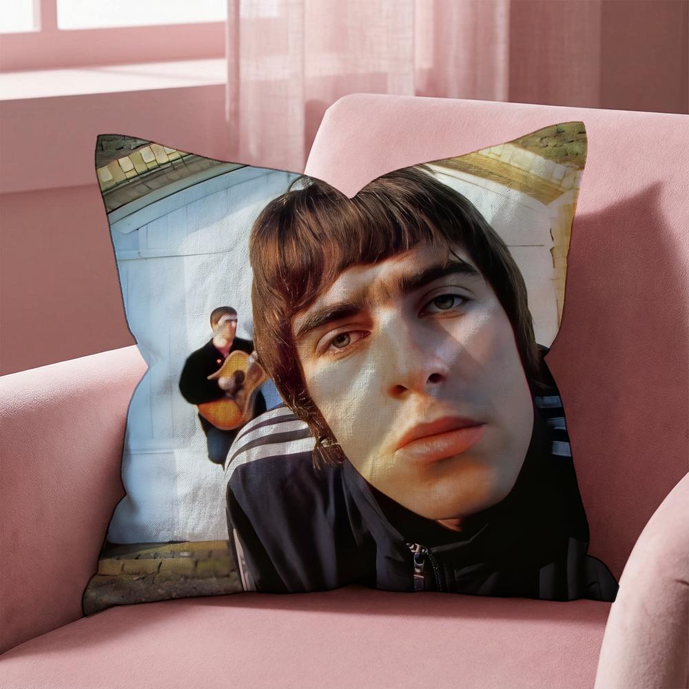 Povlak na polštář Liam Gallagher - Víceúčelový povlak na polštář pro domácnost a auto - Oboustranný, měkký a odolný pro každodenní použití