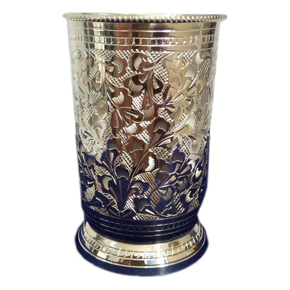 Německé stříbrné sklo | Pozlacená sada sklenic na vodu s krabičkou (Sada 1), (LXB - 11X7 cm)