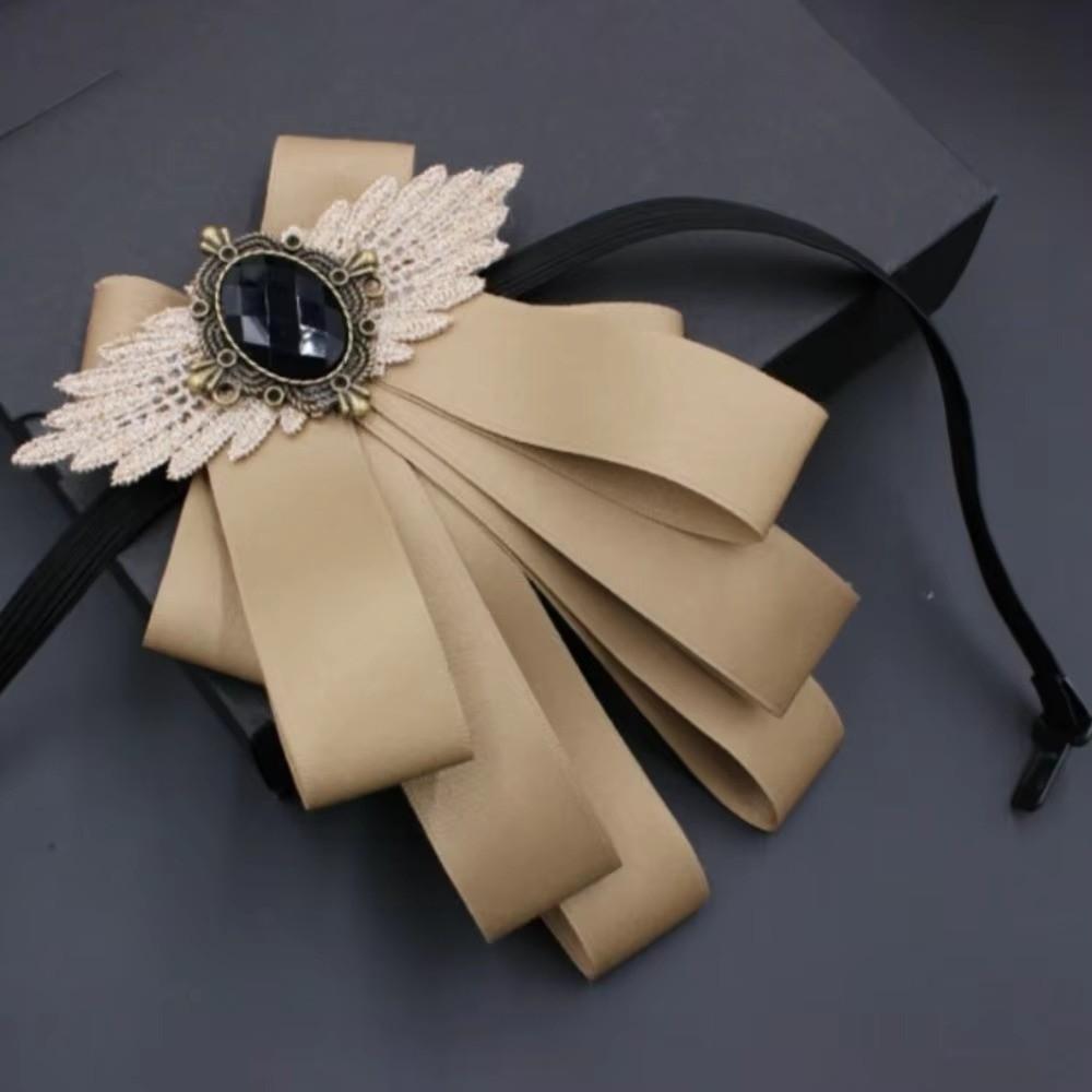 Verstellbares Strass-Halsband Blume Britischer Stil Herrenanzug-Accessoire Formeller Anlass