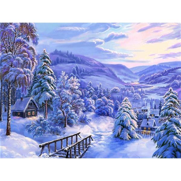 5D Diamond Painting New Arrivals House Winter Diamond Mosaic Embroidery Landscape Personalized Gift Home Decoration
