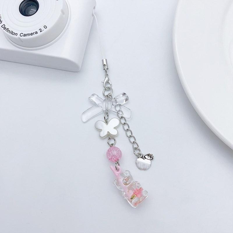 Cute and Stylish Keychain Phone Strap Trendy Keychain Phone Strap Set with Keyring and Cord Multi Functional Keychains