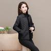 Women Jackets  New Autumn Winter Fashion Middle-aged Mother Thin Cotton-padded Coats Female Parkas Basic Outerwear Overcoat