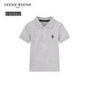 Teenie Weenie Kids' 2026 V-Series Bear Embroidered Cotton Polo Shirt