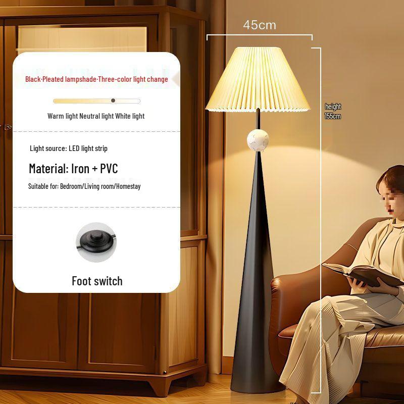 Wabi-Sabi Minimalist Floor Lamp: Modern Atmosphere Light for Living Room & Bedroom