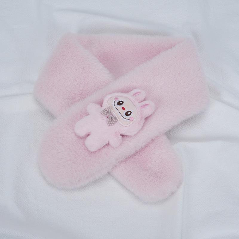 Plüsch-Winter-Schal im koreanischen Stil, Süßer und warmer Nackenschutz für Mädchen und Schülerinnen