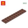 Non-Toxic 34Pcs/Lot 3832 2X10 Base Building Block Moc Board Parts Compatible With Bricks Diy Children Assembly Toys Gift Box