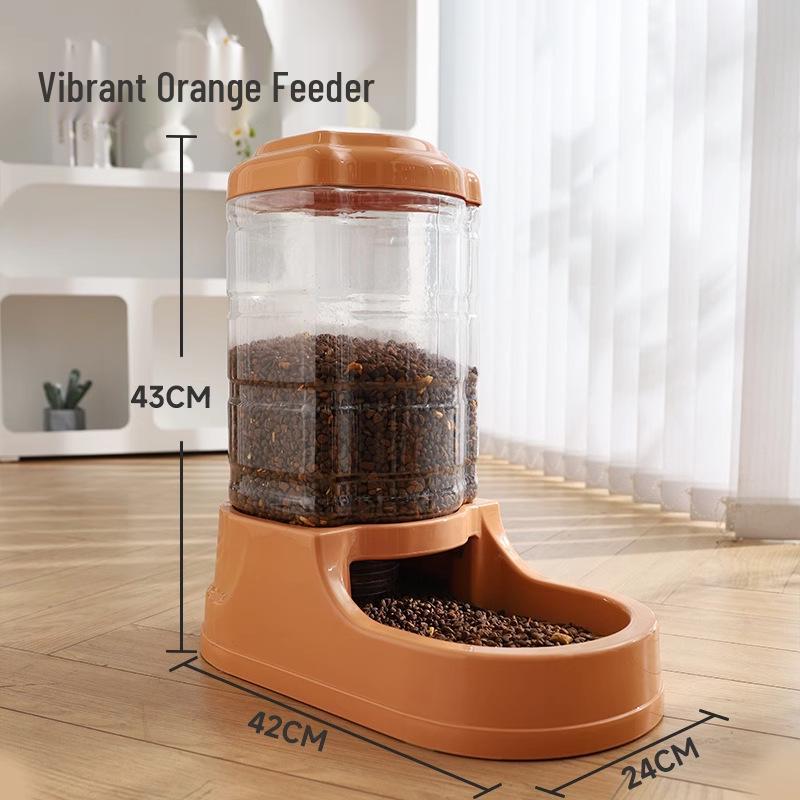 

Automatic Pet Feeder & Water Dispenser for Cats & Dogs, Large Capacity, for Medium to Large Dogs, No Plug Required