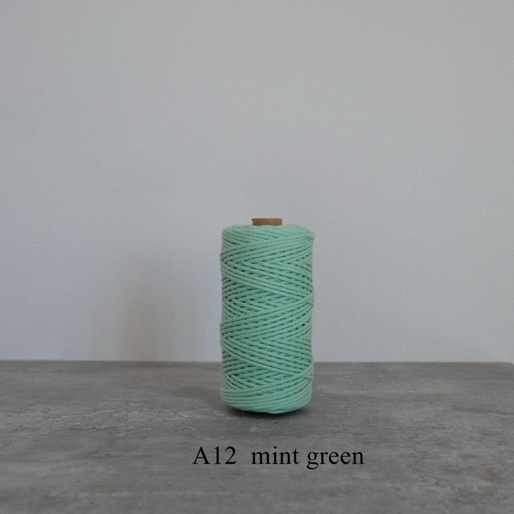 42 Colors 3mm 3-Ply Cotton Cord Pure Cotton 3 Strands Rope Home Tapestry Kids Handmade DIY Macrame Cord