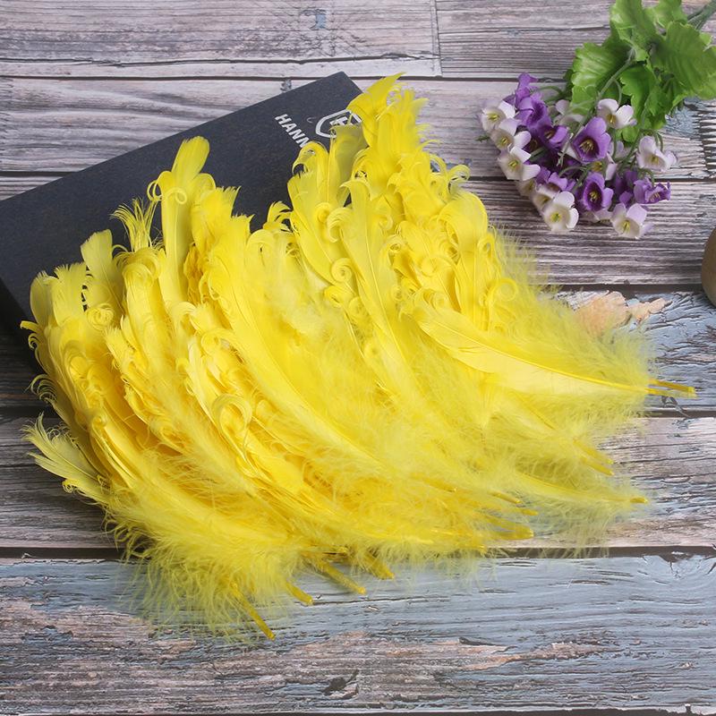 

Curly Large Fluffy Colored Goose Feathers, 50 pcs - DIY Jewelry, Craft & Home Decor Accessories