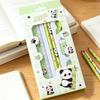 6Pcs/Set Stationery Set Cartoon Design Complete School Supplies with Pencil Eraser Ruler Back To School Stationery Kit