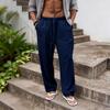 2026 Men's Summer Breathable Cotton Linen Casual Straight-Leg Pants