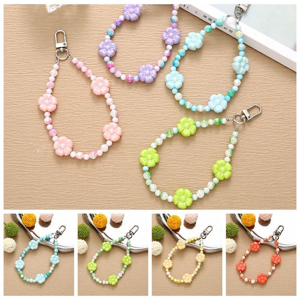 

Cartoon Color Beaded Chain Fashion Cute Mobile Phone Chain Couple Bag Decoration