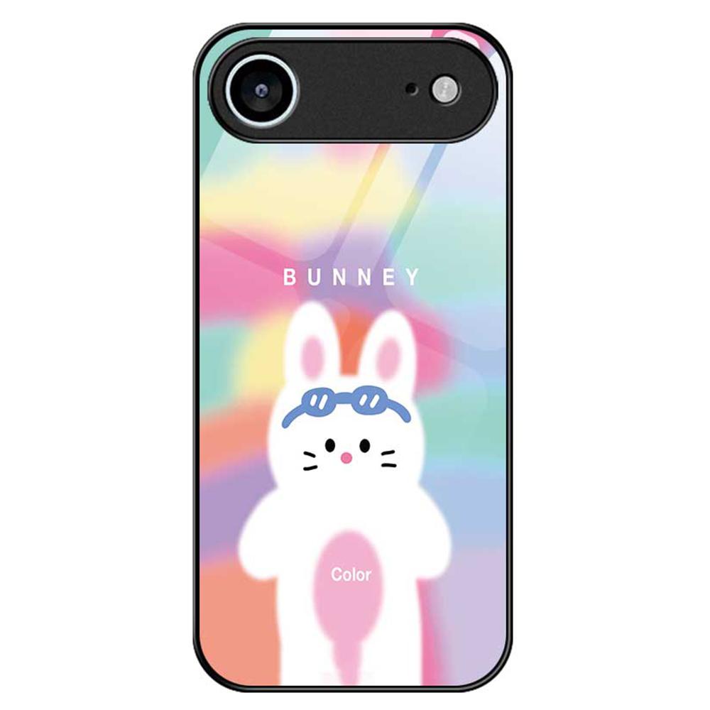 For iPhone 17 Air Case PC TPU Tempered Glass Pattern Printing Phone Back Cover