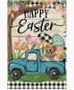 Easter Garden Ag 12x18in Double-sided Burlap Happy Easter Truck Dog HHP AAL WZZ
